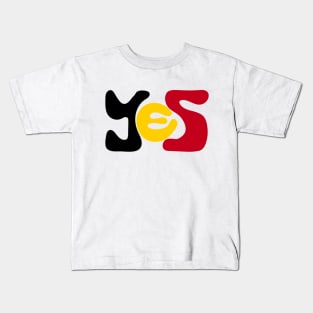 Yes to The Voice to Parliament Referendum Australia Aboriginal and Torres Straight Islander Kids T-Shirt